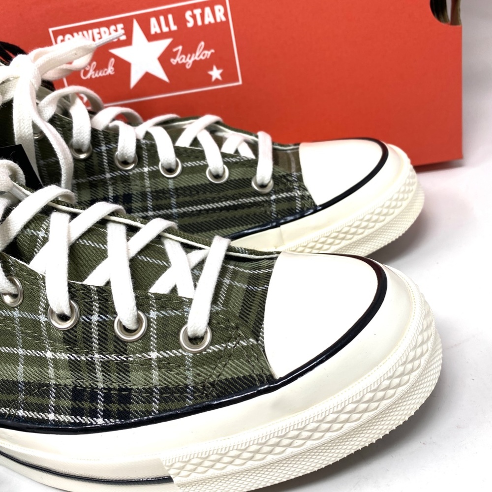 Converse Chuck 70 Shoes High Top Men’s Canvas Khaki Black Sneakers Size A03915C - Picture 4 of 10